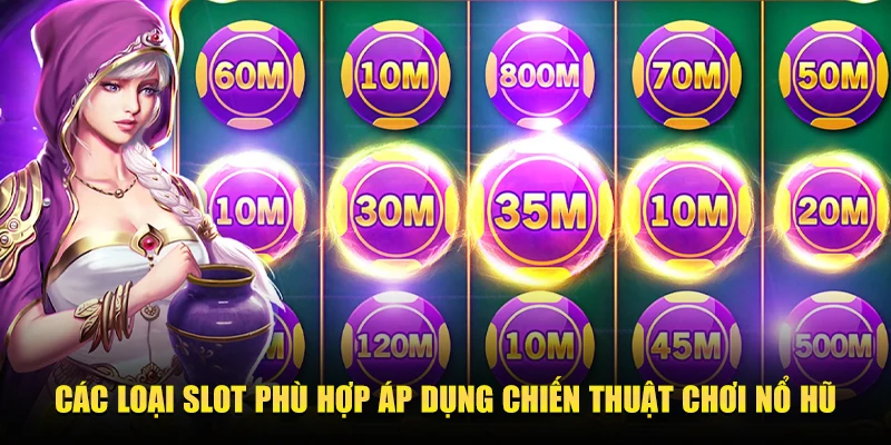 CÁC LOẠI SLOT PHÙ HỢP ÁP DỤNG CHIẾN THUẬT CHƠI NỔ HŨ